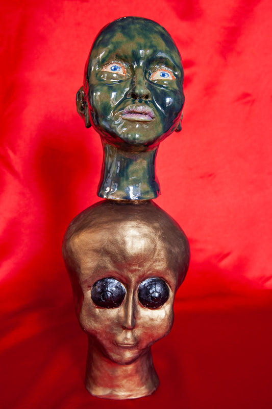 Ceramic sculpture "Who am I?
