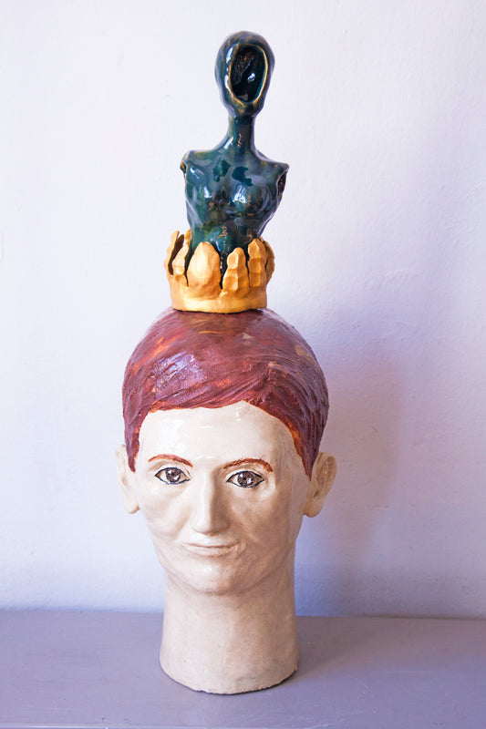 King - ceramic sculture